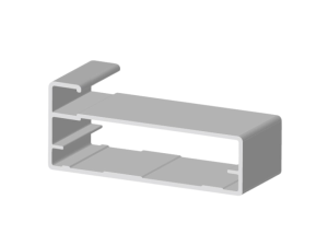 Montante de Porta - Jateado e Anodizado Reforçado 2407R